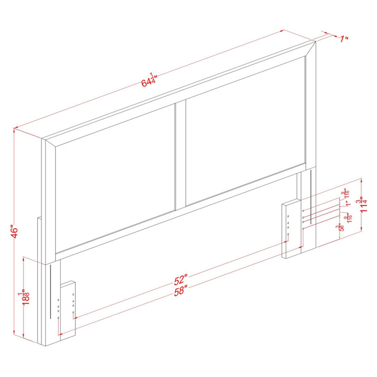 Latitude Run® Jacier Full/Double Panel Headboard Wayfair Canada